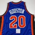 thumbnail image 2 of Autographed/Signed Allan Houston New York Blue Basketball Jersey PSA/DNA COA, 2 of 4