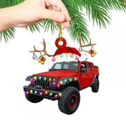 "Lightning Deals of Today ZKCCNUK 1PC Christmas Ornaments Hanging Decoration Gift Product Personalized Family Iron Fire Truck, Excavator,Excavator Pendant Christmas Decorations on Clearance"