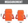 thumbnail image 2 of uds bolso para teléfono, cartera, bolso cruzado, bolsillos ligeros, brazalete deportivo, 19*10*6cm + 17*9*5cm, naranja, 2 of 6