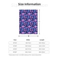 thumbnail image 5 of Hirioo Blue Skull Rose for Flannel Blanket, Cozy and Warm Throw for Bed or Couch ,Perfect for All Seasons-50"x40", 5 of 6
