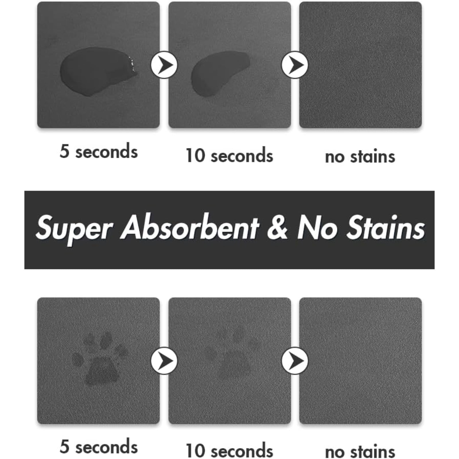 15° Raised Ceramic Cat Bowls, Anti-Vomiting Tilted Double Bowls with Absorbent Waterproof Pet Feeding Mat