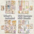 thumbnail image 4 of Scrapbook Paper, 400 Sheets of Journaling Supplies for Vintage Crafts Planner Junk Journal Supplies, 4 of 5