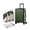 Olive Green, variant on 20" Carry-on Zipperless Aluminum Polycarbonate Luggage, Silver, ZX-Core