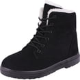 thumbnail image 3 of Zapatos botas de nieve Zapatos de algodón de piel de mujer Botas de mujer de talla grande Botas de nieve coreanas Zapatos cálidos de invierno, 3 of 5