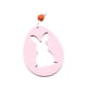 thumbnail image 5 of Adorno colgante de madera con texto en inglés "Happy Easter" para decorar el hogar en vacaciones. Conejo Hueco Rosa, 5 of 9