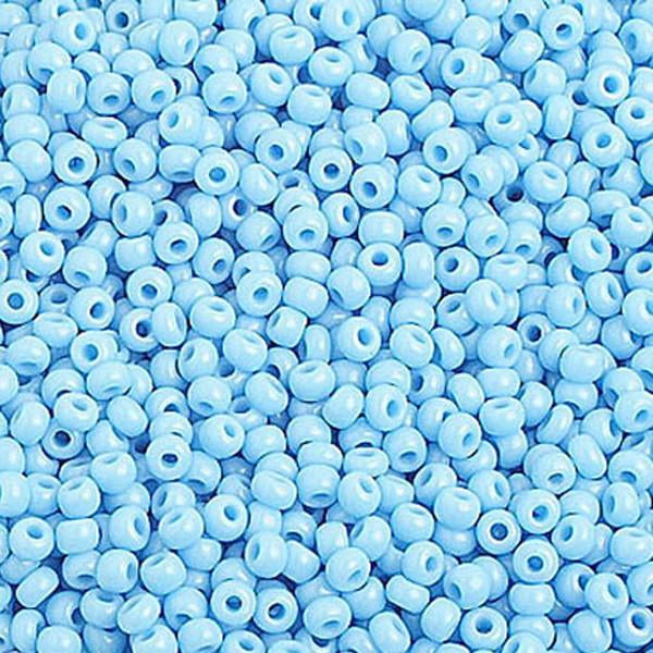 10 0 Op Light Blue Czech Seed Beads 40 Grams Walmart Com