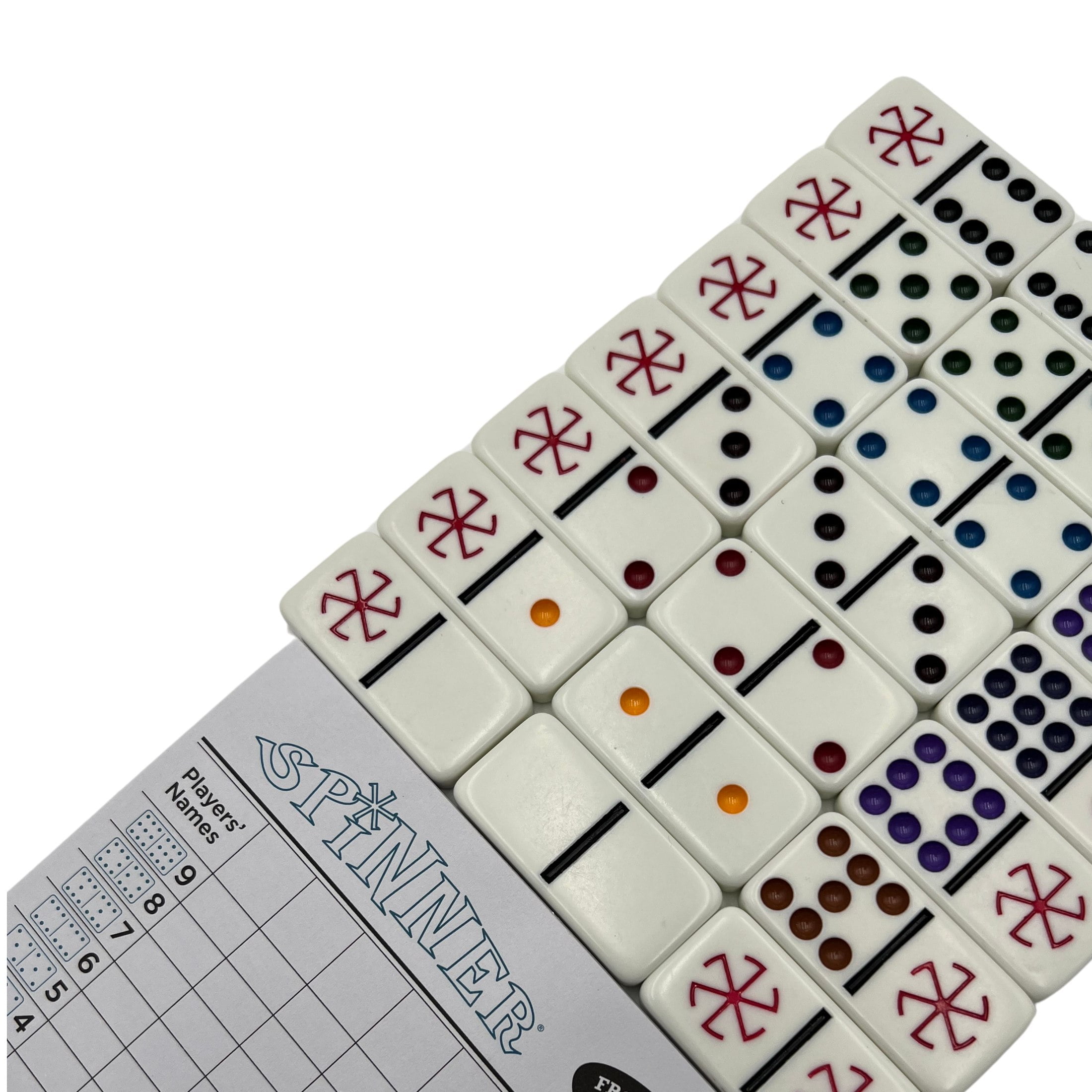 University Games, Spinner Game of Wild Dominoes in On-the-go Travel Tin , for 2 to 8 Players Ages 6 and Up