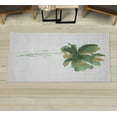 thumbnail image 1 of Watercolor Flower Decorative Rug, Single Poppy Flower on Plain Clear Background Nature Inspired Romantic, Quality Carpet for Bedroom Dorm and Living Room, 6 Sizes, Peacock Green, by Ambesonne, 1 of 1