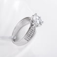 thumbnail image 2 of Anillo De Diamante De Simulación Para Mujer, Anillo De Dedo Abierto Ajustable, Propuesta De Matrimonio De Simulación, Anillo Abierto, Regalos Para Novia Y Esposa Serendint AP005944-00, 2 of 6