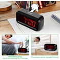 thumbnail image 5 of Kwanwa LED Digital Alarm Clock Battery Powered Only Small for Bedrooms/ Wall/Travel With Big 1.2'' Red Digits, 5 of 8