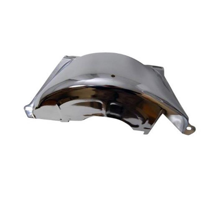 R9587 Steel Flywheel Dust Cover for 19651981 Chevy Bel Air, Chrome