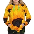 thumbnail image 3 of KLL Flower Bush Sunflower for Womens Pullover Hoodie with Pocket Hooded Long Sleeve Shirts Sweatshirt for Women-Large, 3 of 7