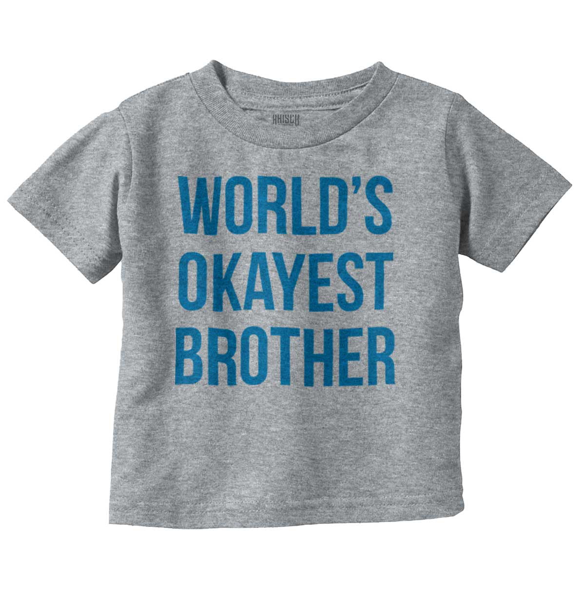 Worlds Okayest Brother Family Birthday Gift Boys Youth Crew Sweatshirt Kids