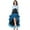 Blue, variant on VOGUES Renaissance Dress Bohemian Short-Front Long-Back Ruffled Skirt. Medieval Pirate-Style Waist-Shaping Skirt. Blue. S Festival Outfits For Women