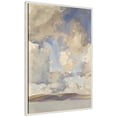 thumbnail image 4 of Kate and Laurel Framed Canvas Wall Art Print Clouds 1897 John Singer Sargent by Nostalgia Prints, 23 x 33 Sylvie Beaded White Frame, Modern Contemporary, Landscape Art for Wall Decor, 4 of 8