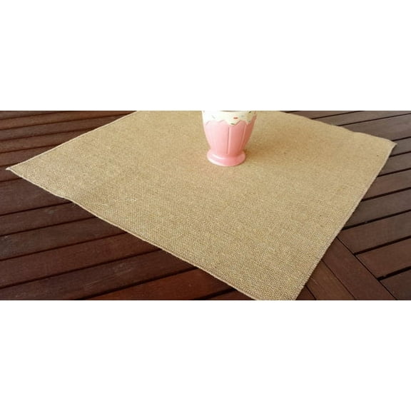 14" x 14" Square 100% Natural Jute Burlap Placemats