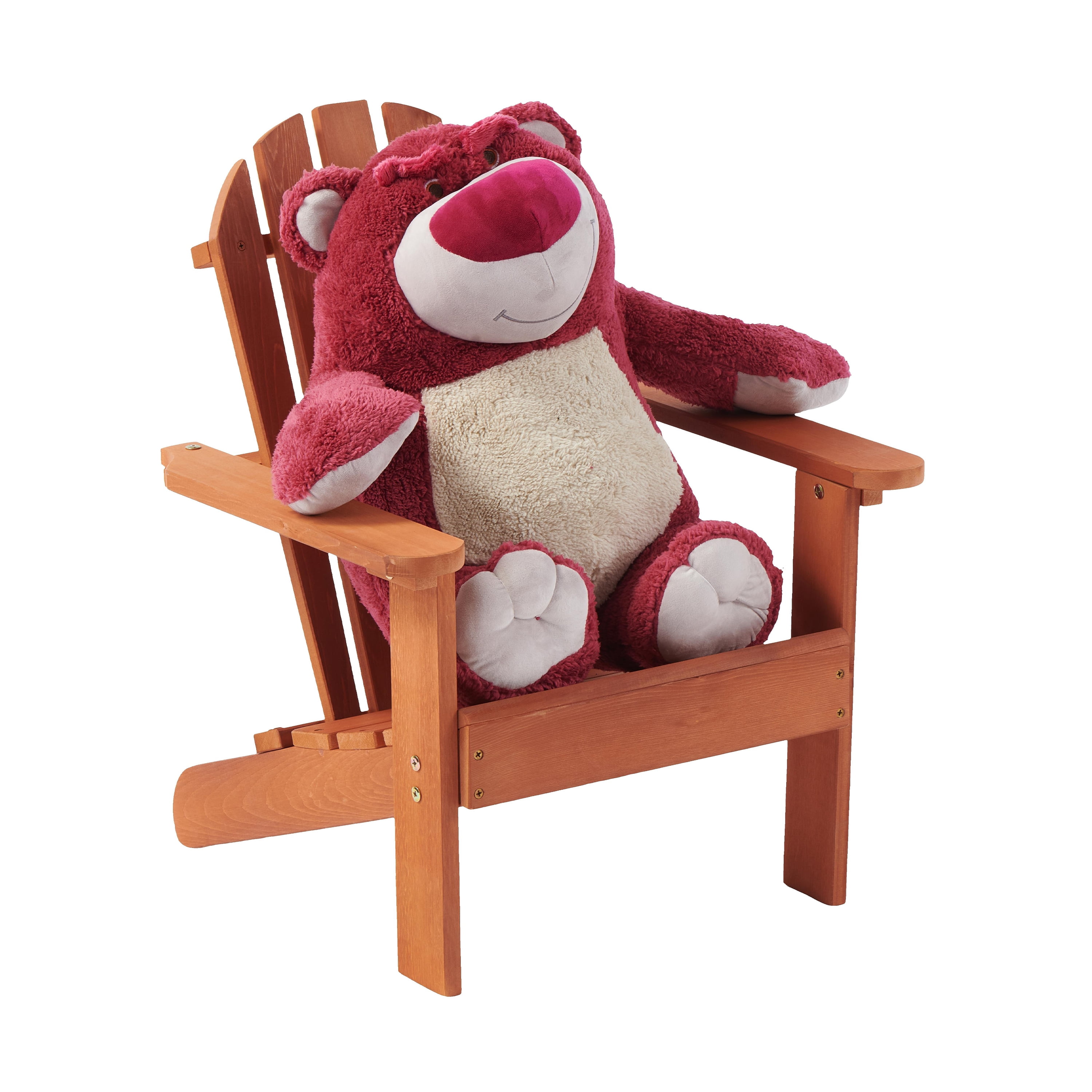 Kids Wooden Adirondack Chair for Indoor & Outdoor, Natural Cedar Patio Lounge