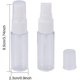 thumbnail image 3 of Paquete de 30 frascos de 20 ml con pulverizador de niebla fina, tamaño viaje, artículos esenciales para viajes, frascos para muestras de cosméticos con 10 pipetas de plástico., 3 of 7