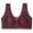 Red, variant on Front Closure Bras for Women, No Underwire Seamless Bra for Old Women, Comfort Cotton Solid Lace Push Up Bra Breathable Bras (Coffee, Medium)