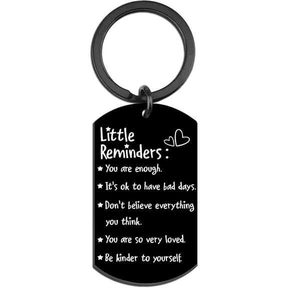Inspirational Keychain Gifts for Men Motivational Gifts for Teen Encouragement Gift Ideas Thinking Of You Gift for Men Women Proud Of You Presents You Are Enough Keychain
