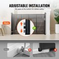 thumbnail image 4 of KFFKFF Retractable Baby Gate, 34.2" Tall, Extends to 60" Wide, Mesh Dog Gate for The House, Long Child Safety Gates for Doorways, Hallways, Cat Gate Indoor/Outdoor, Black, 4 of 9