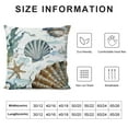 thumbnail image 5 of Creowell  Nautical Coastal Throw Pillow Covers Ocean Themed Beach Seashell Coral Starfish Pillows Case  Cushion Covers for Outdoor Sofa Home Decor White, 5 of 5