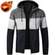 thumbnail image 3 of Suéter de punto tipo cárdigan a cuadros, sudaderas con capucha para hombre, camisetas azules, ropa de manga larga para hombre, ropa de otoño 100 % coreana, cálida y cálida para primavera X, 3 of 5