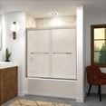 thumbnail image 2 of Transolid FBPT605808F-J-MB 58" High X 59" Wide Bypass Frameless Shower Door - Black, 2 of 7