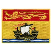 New Brunswick Flag Embroidered Iron-on Patch