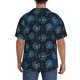 thumbnail image 3 of Fotbe Dandelions Camisa Estampada de Manga Corta para Hombre, Casual de Verano, Estilo Playero, Sin Arrugas-Large, 3 of 5