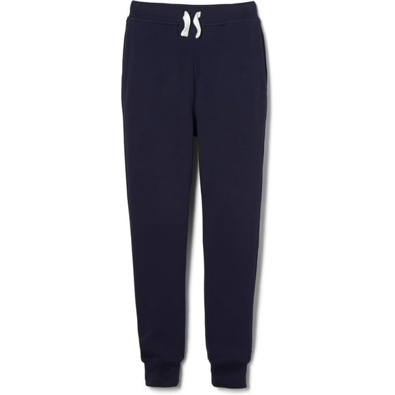French Toast Boys' Fleece Jogger Pant, Navy Blue, XX-Large (18/20)