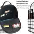 thumbnail image 5 of Lightweight Backpack With Adjustable Shoulder Strap Empty Bag Upright 12×14.5in For Weekend Holiday Travel Hiking White Buffalo Plaid Check Tartan Scotland_2, 5 of 5