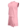thumbnail image 5 of Shinyii Girls Casual Athletic Outfits Solid Cap Sleeve Tee Skort Set, 2-Piece, Sizes 2-8, 5 of 8