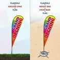 thumbnail image 5 of Anley 3.5 X 10 Ft Single Sided Custom Advertising Teardrop Flag - Print Your Own Logo/Design/Words - Indoor & Outdoor Commercial Banners Flags (Include Flagpole & Ground Spike), 5 of 5