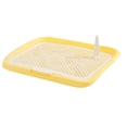 thumbnail image 1 of Inodoro para Perros, Rejilla de Malla, Soporte para Inodoro para Almohadillas de Entrenamiento para Mascotas, Caja de Arena para Gatos Extraíble, Orin valla baja amarilla, 1 of 8