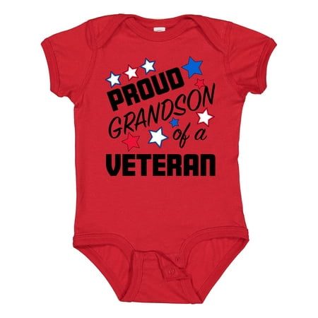 

Inktastic Proud Grandson of a Veteran- Veterans Day Gift Baby Boy Bodysuit