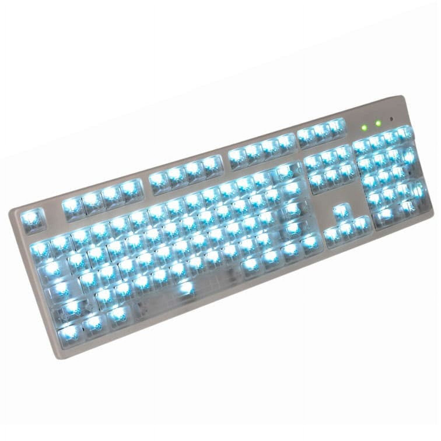 OEM Profile Translucent Keycaps 104 Key Set (Clear)