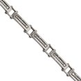 thumbnail image 2 of CZ Stainless Steel Polished Link Bracelet, .50 Extender, 2 of 7
