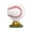 B, variant on Tuscom Baseball Shaped Drinking Goblet, Hand-Painted Baseball Themed Glass Cup, Novelty Baseball Gift for Sports Fans Men Dad, Collectible Glass Tumbler for Home Bar Decor