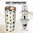 thumbnail image 4 of 30 oz Bee Tumbler with Handle Gifts for Bee Lover 30oz Stainless Steel Travel Cup Mug Water Bottle, 4 of 6