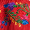 thumbnail image 4 of IBTOM CASTLE Women's Summer Floral Print Mexican Dress Off Shoulder Beach Holiday Party Long Maxi Gowns S Red, 4 of 8