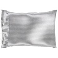 VHC Brands Black Check Star, Cotton, 21x30, Standard Pillow Case, Set of 2, Black
