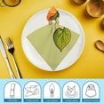 thumbnail image 6 of Nawy Kawaii Physalis Berry with 2 Machine Guns Firing Polyester Party Dinner Decoration Washable Napkins 2 PCS, 6 of 7