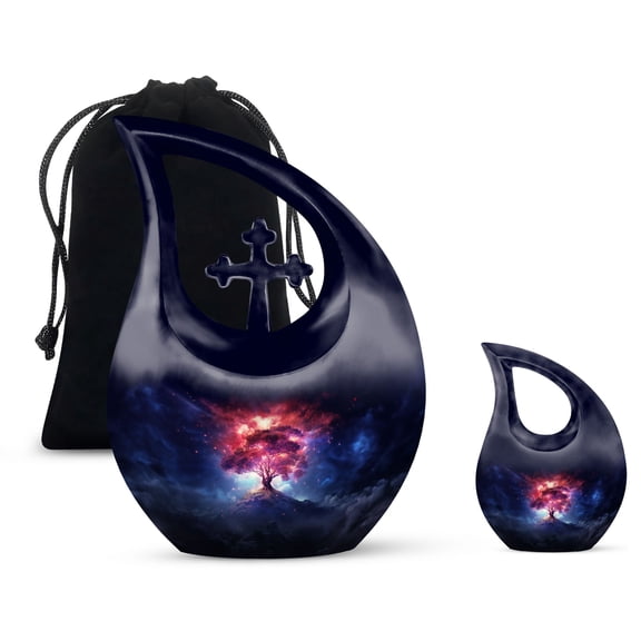 The Birthplace Of Stars Urn - Urns For Human Ashes - Urn For Human Ashes Adult Male & Female - Small Urns For Ashes - Small Urns For Human Ashes, urn for ashes adult(Combo - 10" & 4", 2 Pcs)