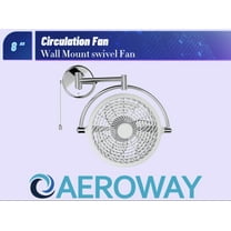 VIVI Wall Mount Swivel Fan with Folding Arm (White) ALASKA since1950