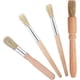 thumbnail image 1 of Set of 4 Espresso Machine Cleaning Brushes Wooden Handle Natural, 1 of 5