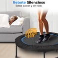 thumbnail image 4 of Trampolín Mini de 40" para Adultos SereneLife, Trampolín Fitness con Resortes Reforzados y Mango de Seguridad Ajustable, Estable y Silencioso, Ideal para Ejercicio y Relajación de Cuerpo Completo., 4 of 6