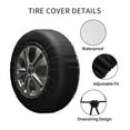 thumbnail image 6 of Kll Flower And Sail Boat Tire Cover,Universal Wheel Tire Cover For Trailer, Rv, Suv, Truck,Camper And Many Vehicle,(17 Inch), 6 of 8