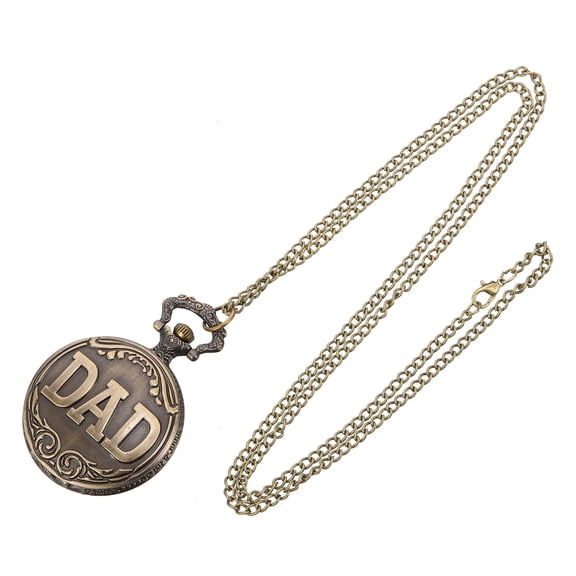 REOFLYUP pocket watch and chain Pocket Watch Bronze 1Pcs Time Checking for Men Daily Wear