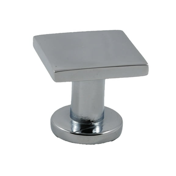 Residential Essentials 10320PC Square Cabinet Knob- Polished Chrome